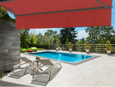 Toile de store Serge Ferrari Soltis 96 Rouge 96-8255