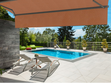 Toile de store Serge Ferrari Soltis 96 Caramel 96-50261