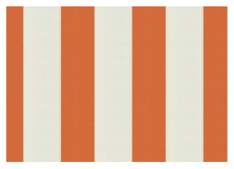 Store banne coffre VALDI S sur mesure, toile Sauleda Sensation Orange Blanc 2052, jusqu'à 3.5x2m