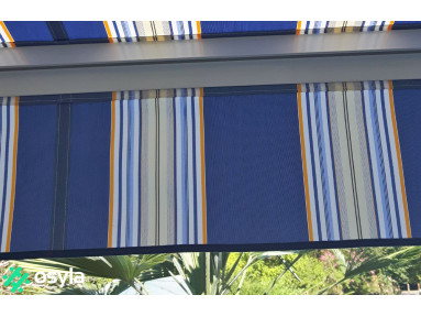 Toile au mètre miami bleu Sauleda Sensation 2702