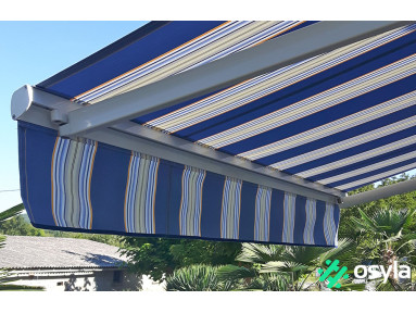 Toile au mètre miami bleu Sauleda Sensation 2702