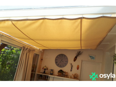 Toile de pergola Champagne Sauleda Sensation 2826