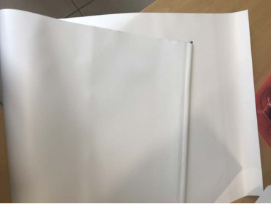 Toile de store enrouleur intérieur occultante PVC Blackout Blanc OPAC 400