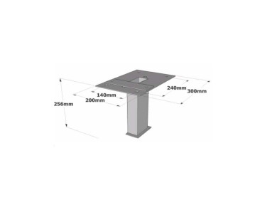 Store double pente semi-coffre 80
