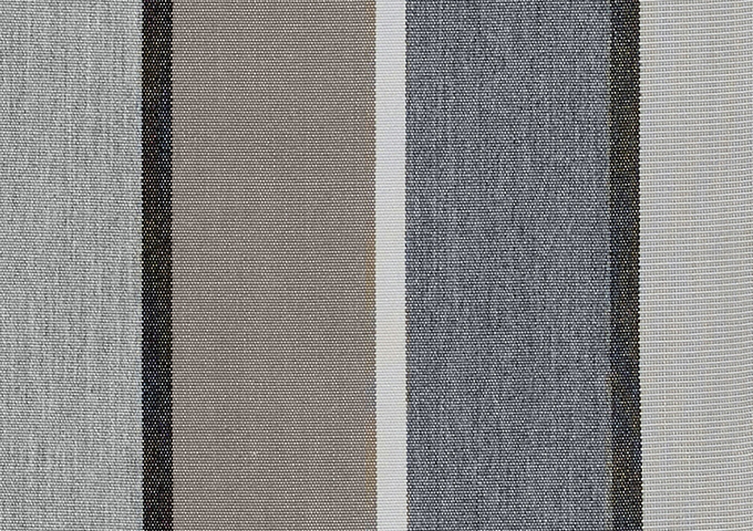 Toile au mètre Sunbrella Stripes Quadri grey 3778