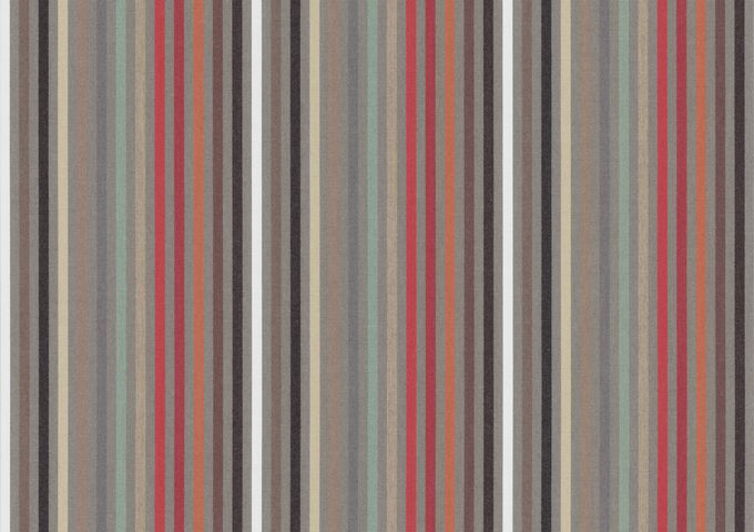 Toile au mètre Sunbrella Stripes Confetti red 3954