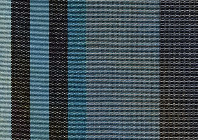 Toile au mètre Sunbrella Stripes Figari peacock 3972