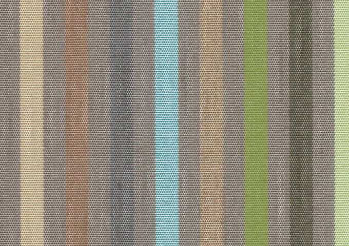 Toile au mètre Sunbrella Stripes Confetti green 3957