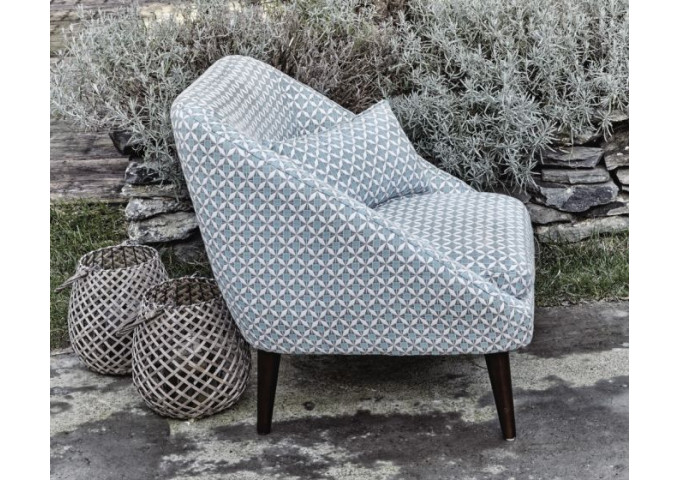 Toile au mètre Sunbrella Mosaic Blue J198