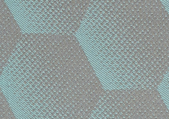 Toile au mètre Sunbrella Hexagon Acqua J205