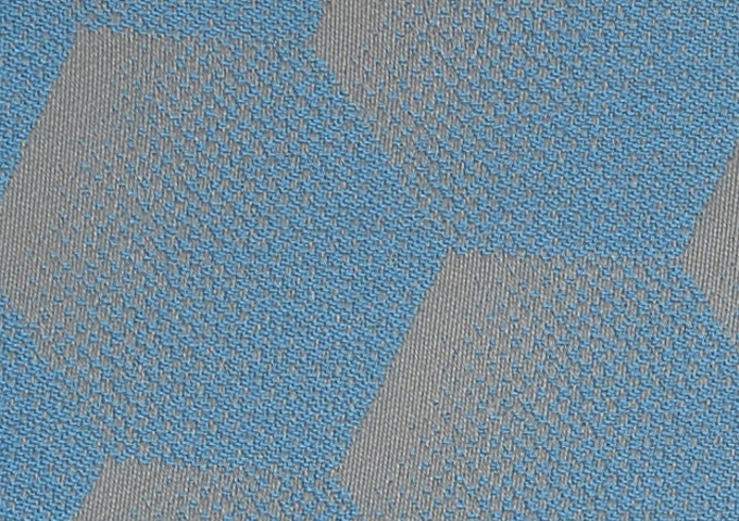 Toile au mètre Sunbrella Hexagon Azure J204