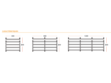 Store Coulissant Tecnic 2 modules