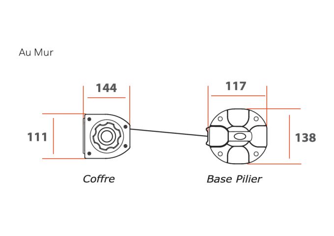 Brise vue rétractable ultra résistant avec toile VIP FR 6685 sky
