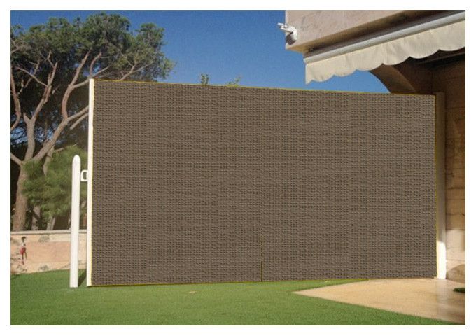 Brise vue rétractable ultra résistant avec toile Soltis 92 cocoa 2148