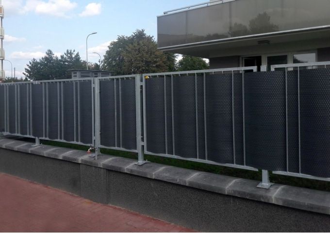 Brise vue en résine tressée anthracite RD03 Rattan art