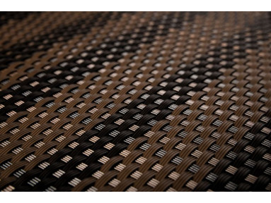 Brise vue en résine tressée two-tone brown RD06 Rattan art