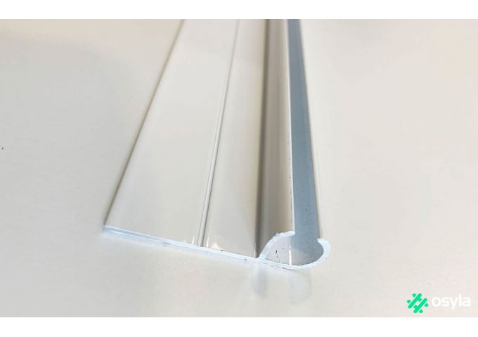 Rail caravane blanc 120cm pour jonc de 6mm