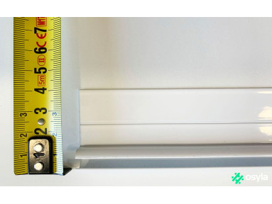 Rail caravane blanc 120cm pour jonc de 6mm