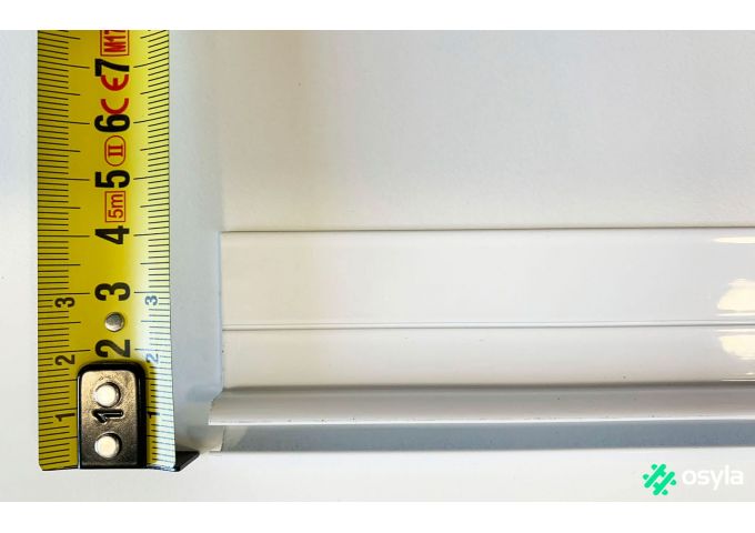 Rail caravane blanc 120cm pour jonc de 6mm