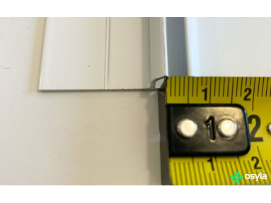 Rail caravane blanc 120cm pour jonc de 6mm