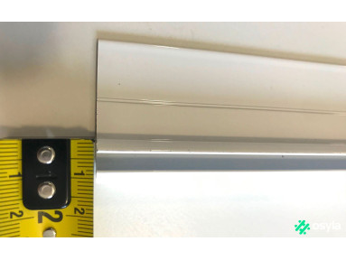 Rail caravane blanc 120cm pour jonc de 6mm