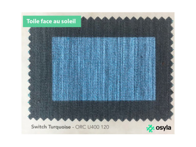 Toile de store Dickson switch turquoise orchestra u400