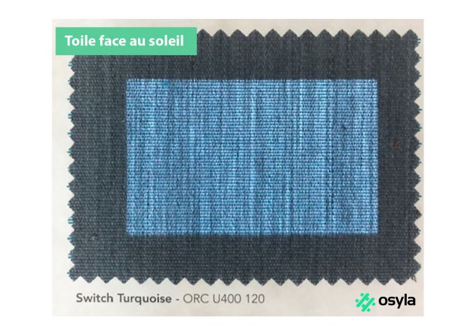 Toile de store Dickson switch turquoise orchestra u400