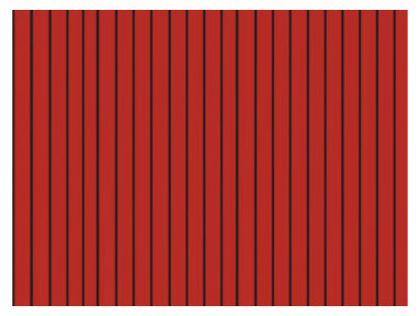 Toile au mètre Latim Traditions A 496 11/2 ROUGE/NOIR