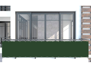 Brise vue Latim Tendance A 77 VERT CHROME