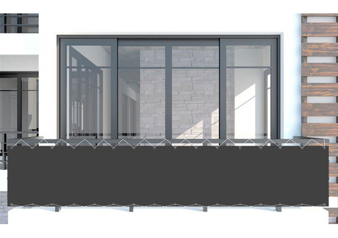 Brise vue Latim Tendance A 845 CHARBON