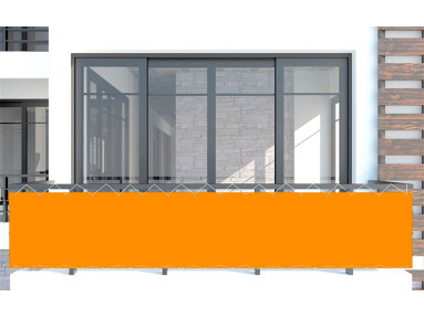 Brise vue Latim Tendance A 892 GRANITE MANDARINE
