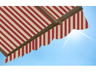 Lambrequin de store Latim Traditions ACRYLIQUE A 3150 NC BRIQUE/CALCAIRE