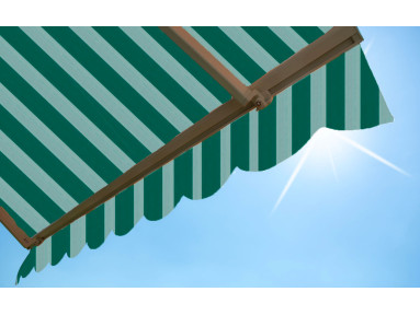 Lambrequin de store Latim Traditions ACRYLIQUE A 384 VERT/VERT CLAIR