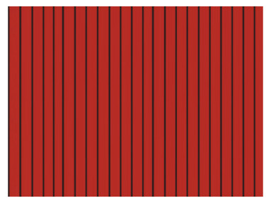 Lambrequin de store Latim Traditions ACRYLIQUE A 496 11/2 ROUGE/NOIR