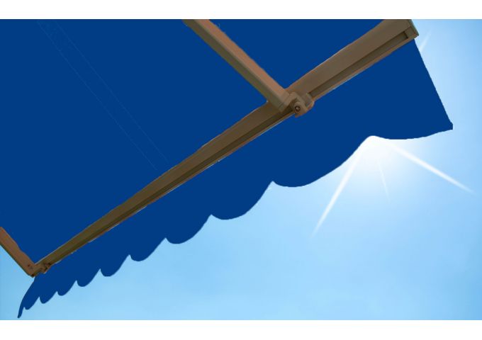 Lambrequin de store Latim Tendances ACRYLIQUE A 20 BLEU FONCE