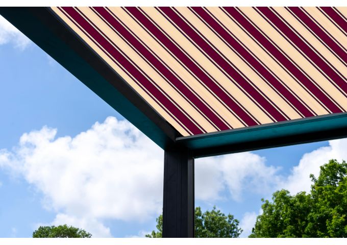 Toile de pergola Latim Valeurs sures A 462 NEWPORT BRIQUE