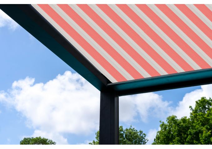 Toile de pergola Latim Traditions A 818 ROSE/BLANC