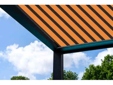 Toile de pergola Latim Traditions A 362 CHOCOLAT/GRANITE OCRE