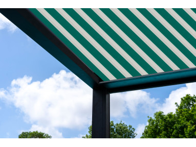 Toile de pergola Latim Traditions A 376 VERT/BLANC