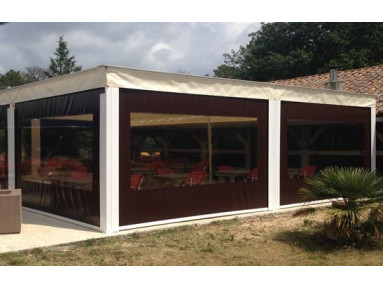 Store extérieur vertical avec guide aluminium
