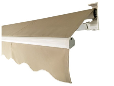 Store banne à bras invisibles Iguacu toile PVC microperforée soltis