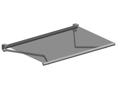 Store banne à bras invisibles Iguacu toile PVC microperforée soltis