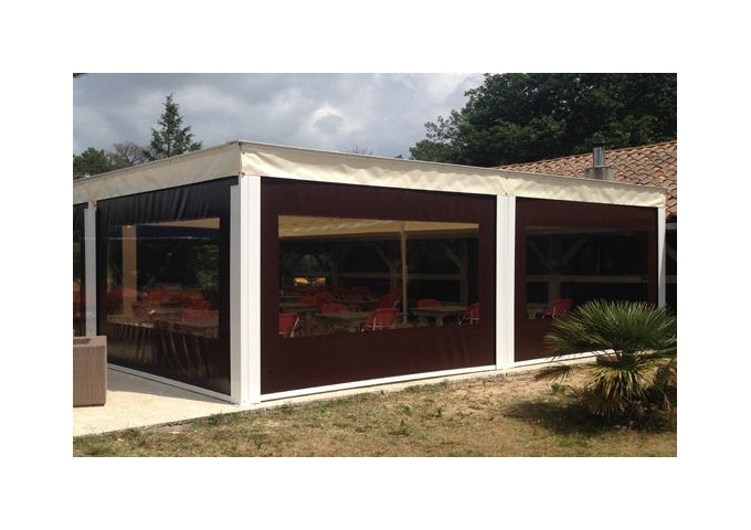 Store extérieur vertical avec guide aluminium