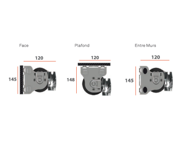 Store extérieur vertical avec câbles inox 3mm