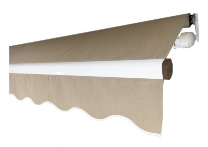 Store banne monobloc Jasmin toile microperforée PVC Sunworker