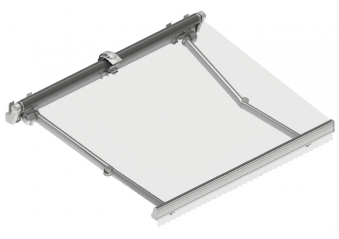 Store banne monobloc Jasmin toile microperforée PVC Sunworker