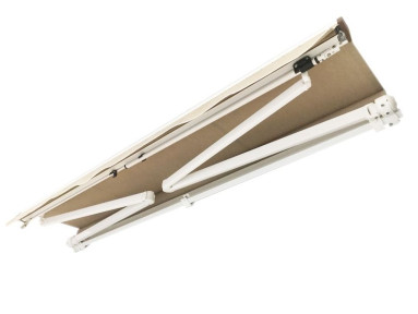 Store banne monobloc Jasmin toile microperforée PVC Soltis