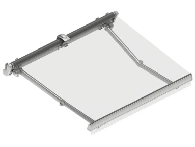 Store banne monobloc Jasmin toile microperforée PVC Soltis