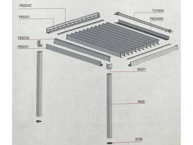 Pergola bioclimatique adossée Épicéa sur-mesure
