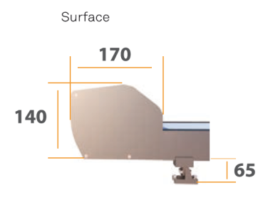 Store véranda avec système de guidage par cordes toile micro-perforée Sunworker Dickson
